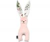 Small bunny Wild blossom minky powder pink La Millou