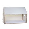 Κάλυμμα κρεβατιού tipi house natural 90x200 cm white Childhome
