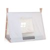 Κάλυμμα κρεβατιού tipi house natural-white 70x140 cm white Childhome