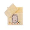 Παιδικές πετσέτες σετ 2τμχ Cute Hedgehog yellow nef nef