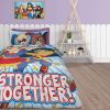 Παιδική παπλωματοθήκη μονή σετ Super Hero Girls 5005 light blue-red das home