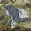 Πετσέτα θαλάσσης - παρεό Argos dark gray nima