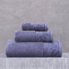 Πετσέτες σετ 3τμχ Bella dark blue rythmos