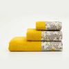 Πετσέτες σετ 3τμχ Lilybelle mustard borea