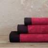 Πετσέτες σετ 3τμχ Opera red kocoon
