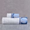 Παιδικές πετσέτες σετ Space Odyssey white-blue rythmos