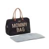 Τσάντα αλλαγής Mommy Bag Big black-gold Childhome