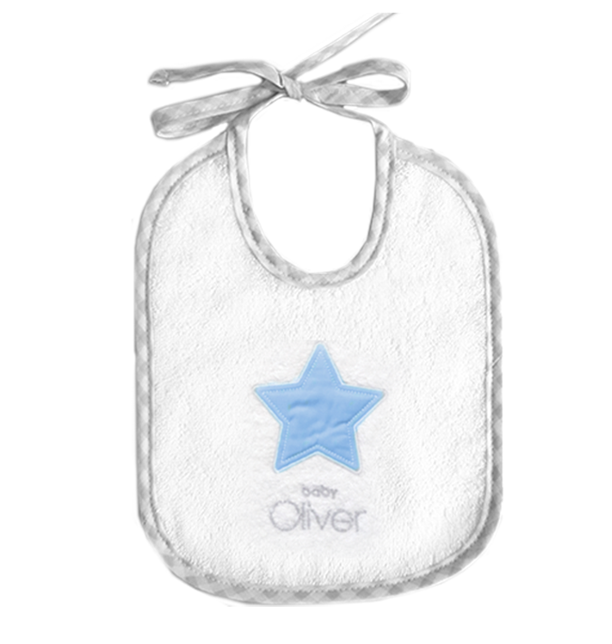 Σαλιάρα Lucky star blue des.309 baby oliver
