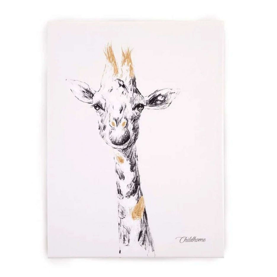 Κάδρο Giraffe gold Childhome