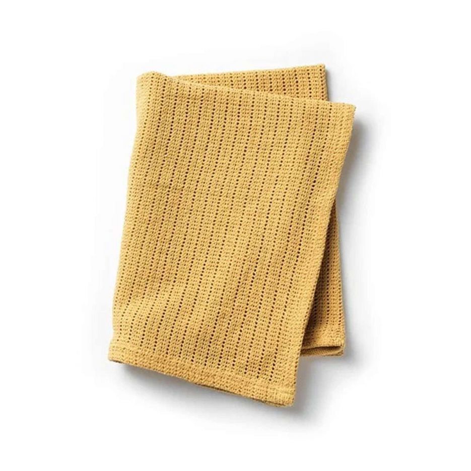 Κουβέρτα βαμβακερή αγκαλιάς Cellular gold Elodie details