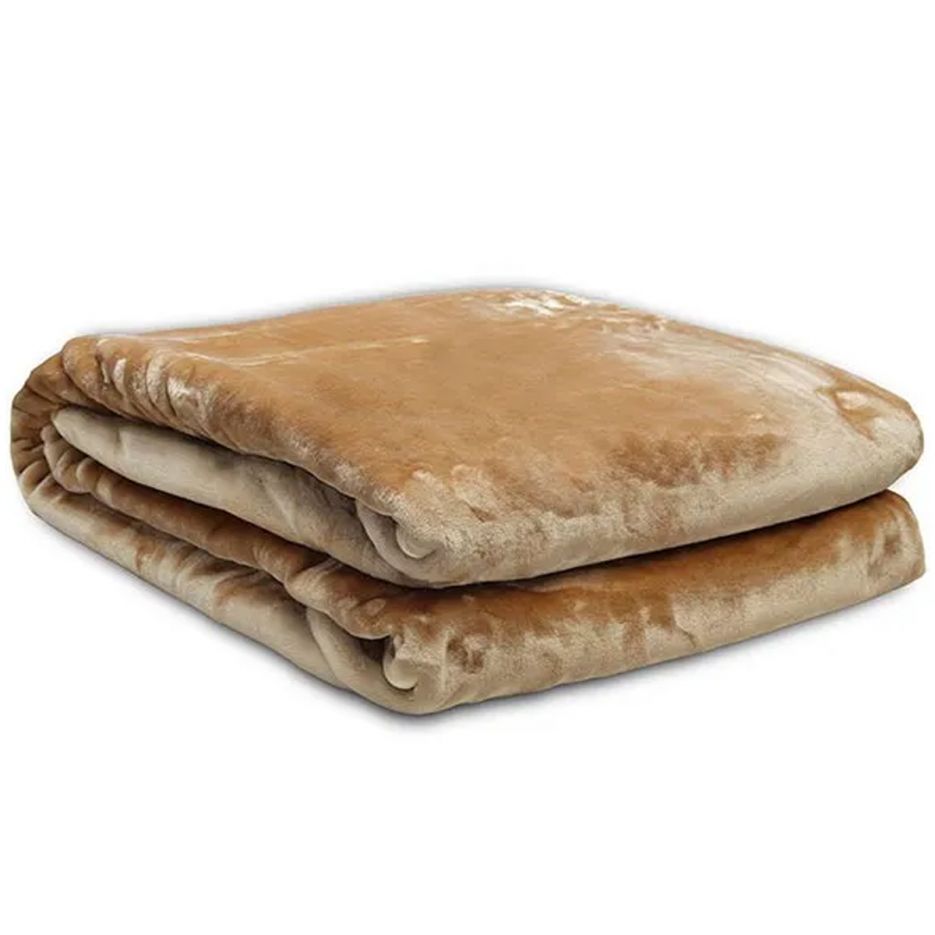 Κουβέρτα βελουτέ μονή 160x220cm - Brown
