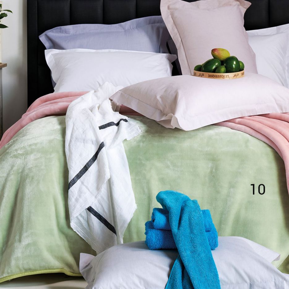 Κουβέρτα βελουτέ υπέρδιπλη Soft 10 kentia
