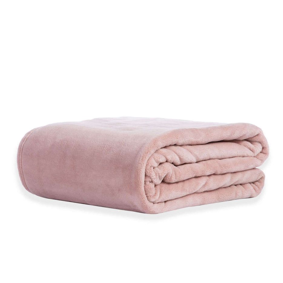 Κουβέρτα fleece υπέρδιπλη Cosy pink nef nef