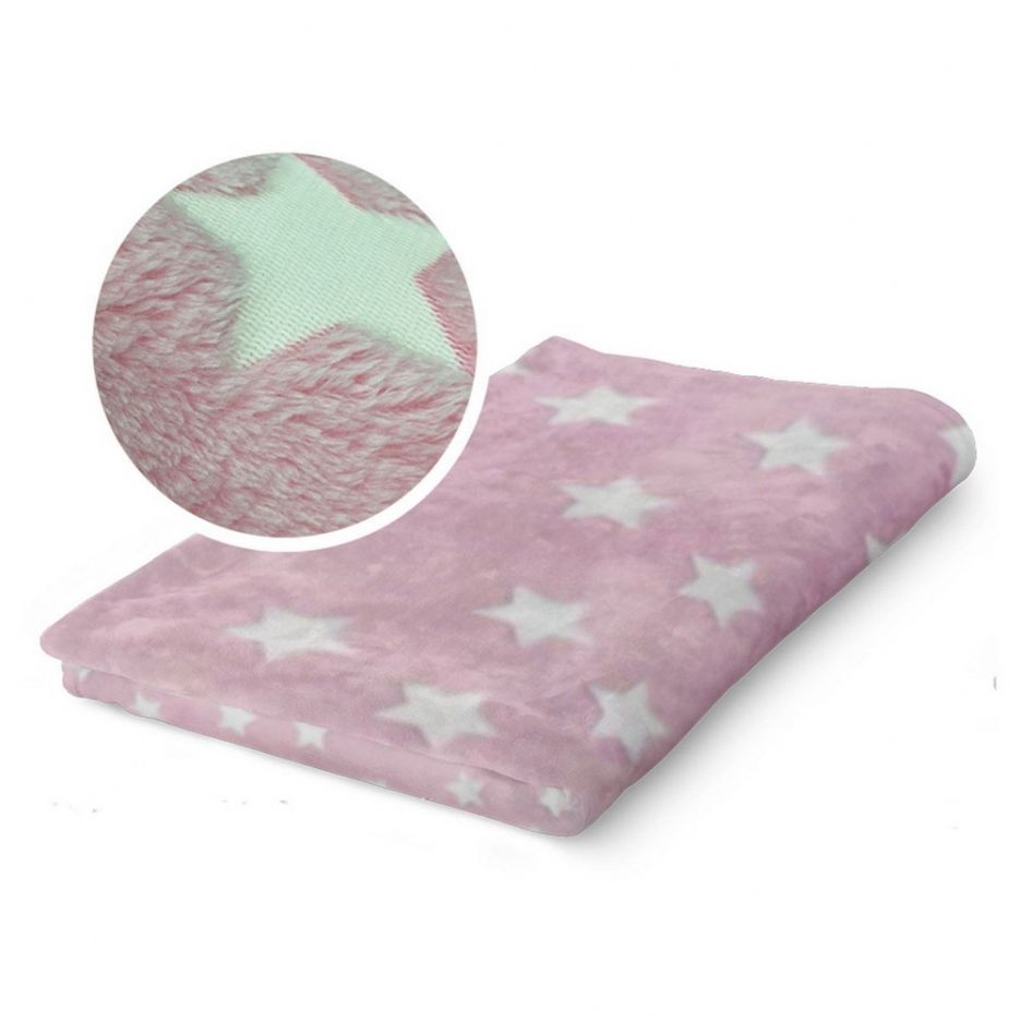 Κουβέρτα Starlight pink borea