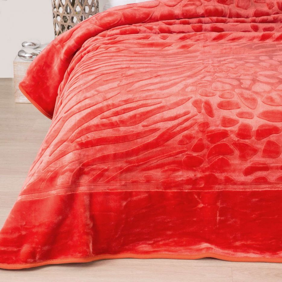 Κουβέρτα υπέρδιπλη K-3 red borea