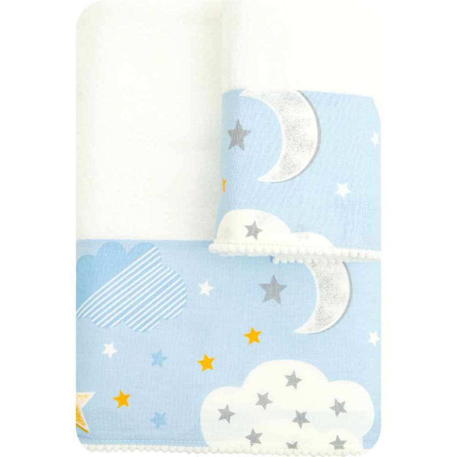 Παιδικές πετσέτες σετ Σύννεφο white-ciel borea