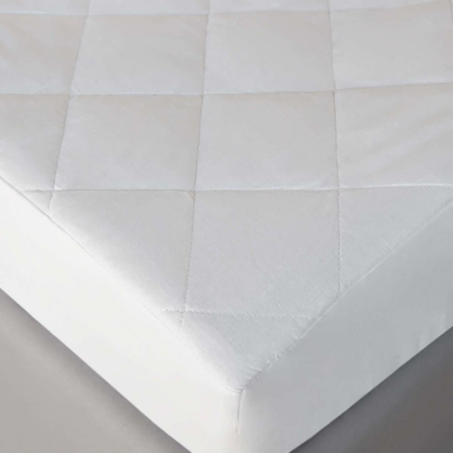 Προστατευτικό στρώματος καπιτονέ με περιμετρική υφασμάτινη φούστα white melinen - 100X200