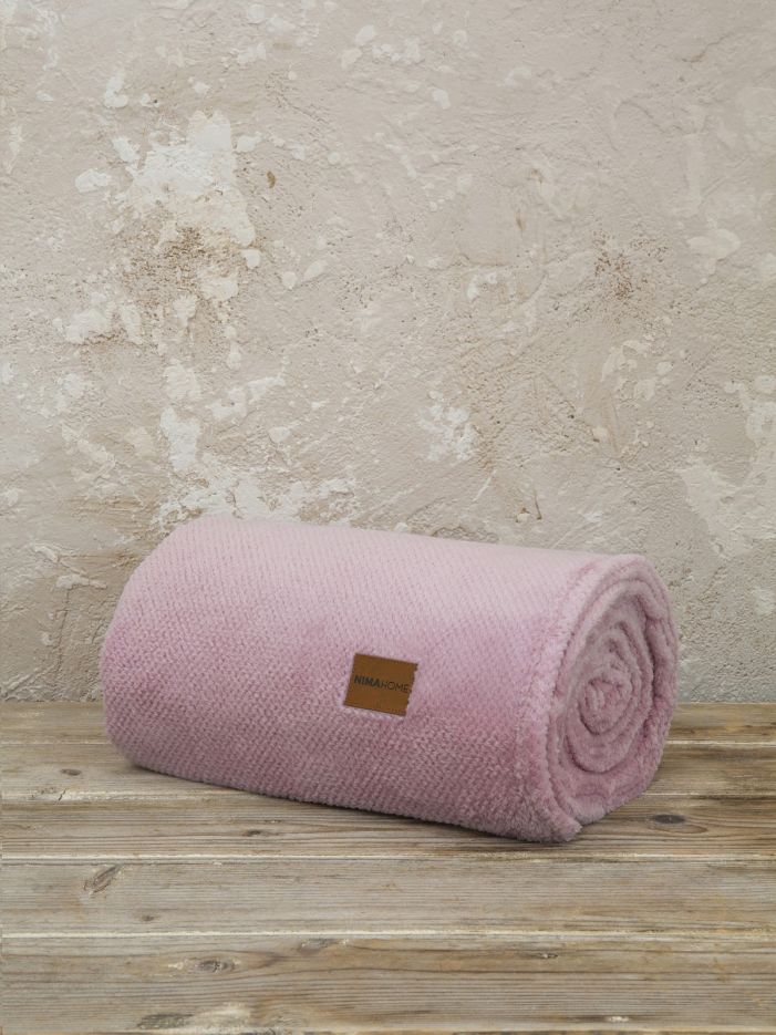 Κουβέρτα καναπέ Mellow pink nima