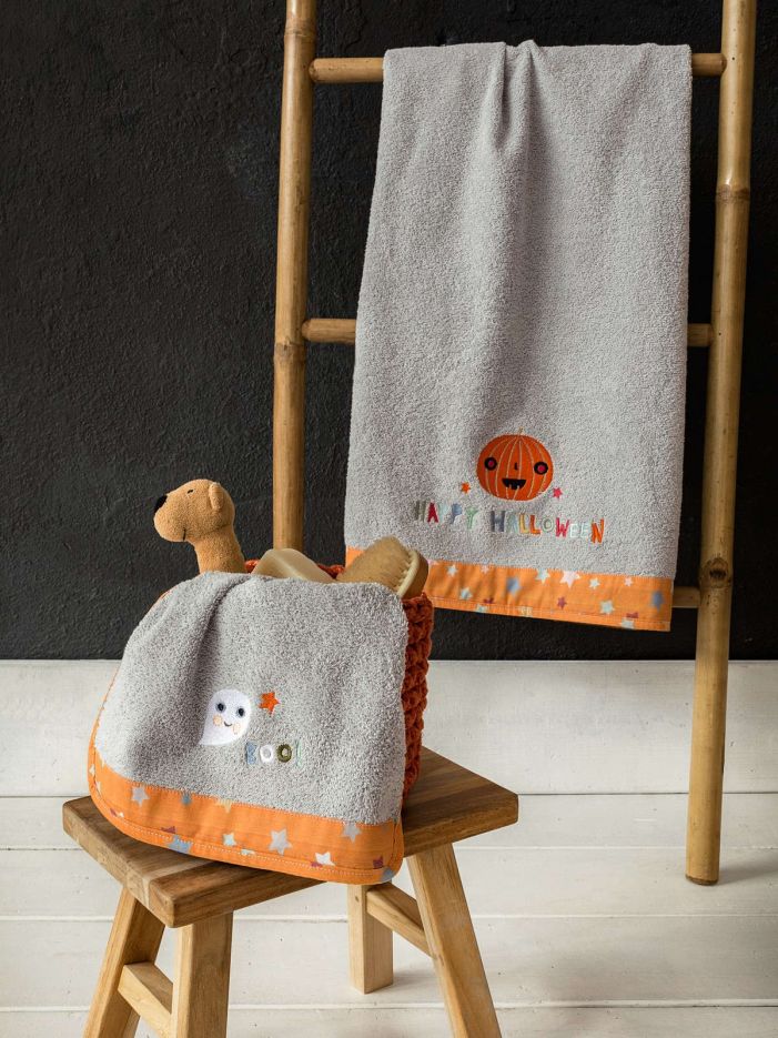Παιδικές πετσέτες σετ 2τμχ Happy Halloween nima