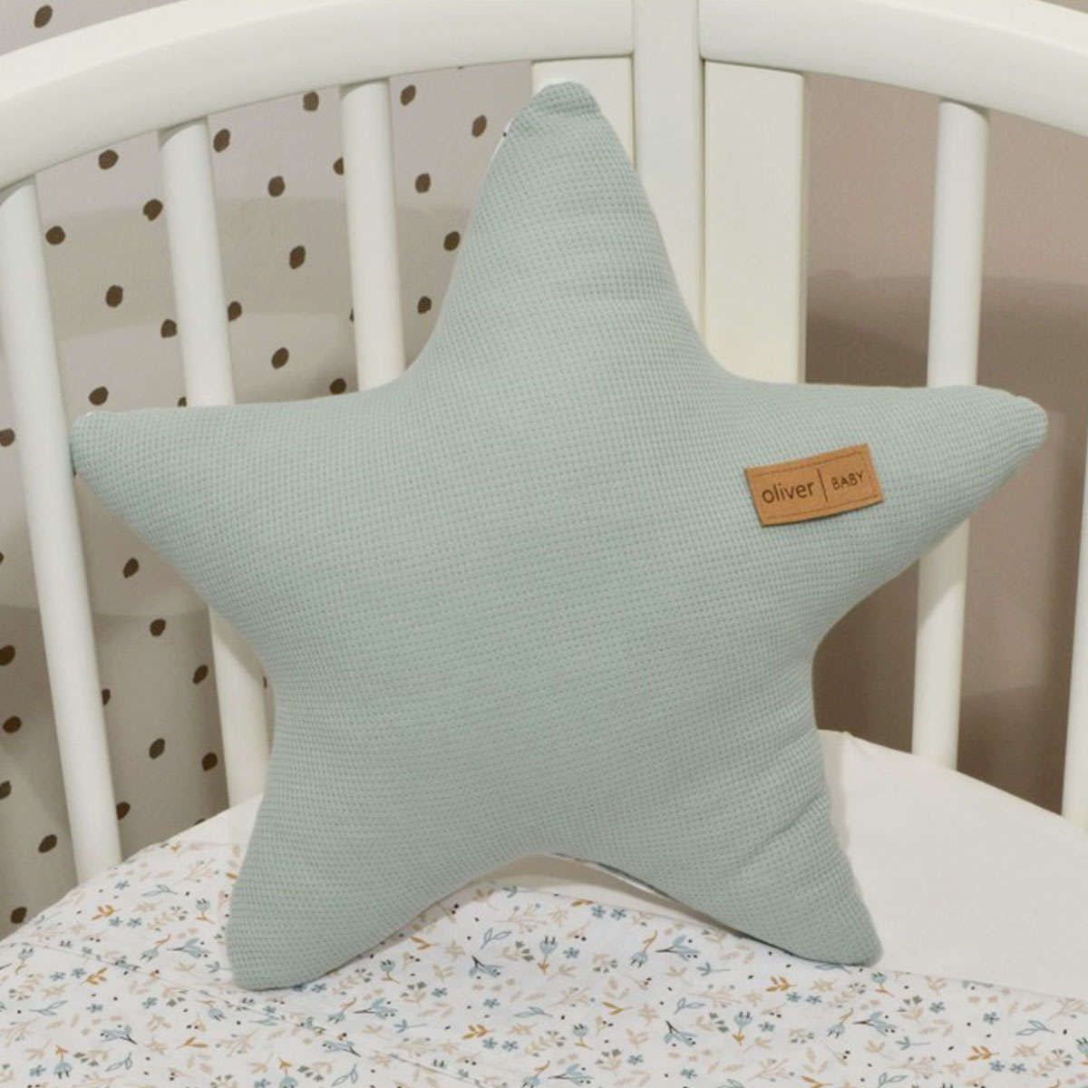 Διακοσμητικό μαξιλάρι Αστέρι des.403 mint baby oliver