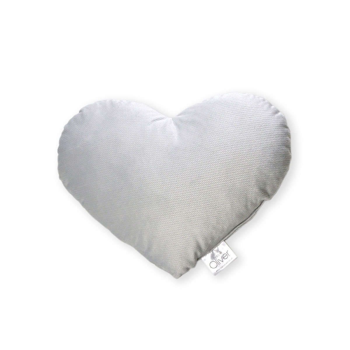 Διακοσμητικό μαξιλάρι βελουτέ Καρδιά des.142 grey baby oliver