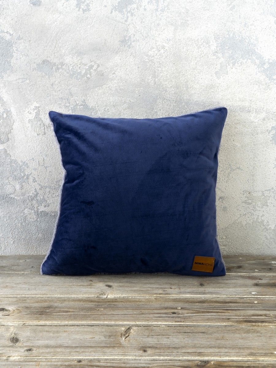 Διακοσμητικό μαξιλάρι Nuan 45x45cm blue/gray nima