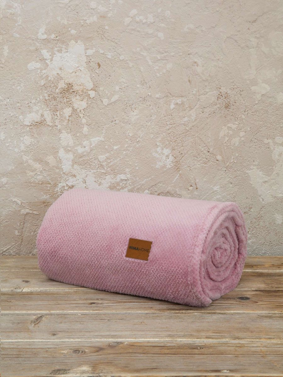 Κουβέρτα jacquard μονή Mellow pink nima