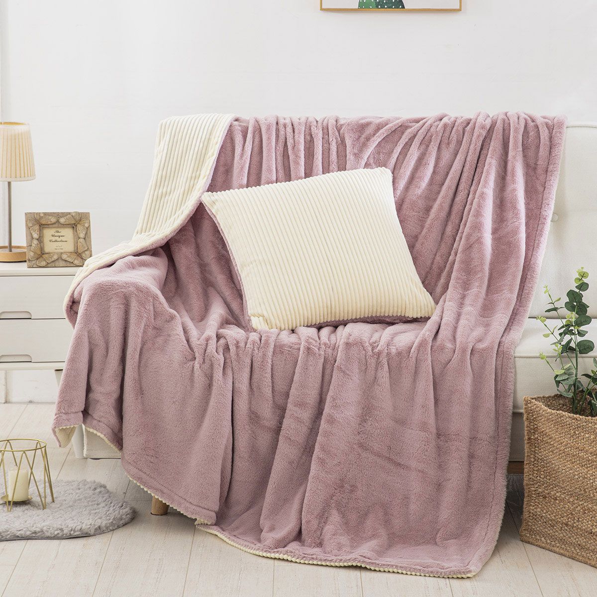 Κουβέρτα καναπέ ριχτάρι Addictive Art 8403 pink beauty home