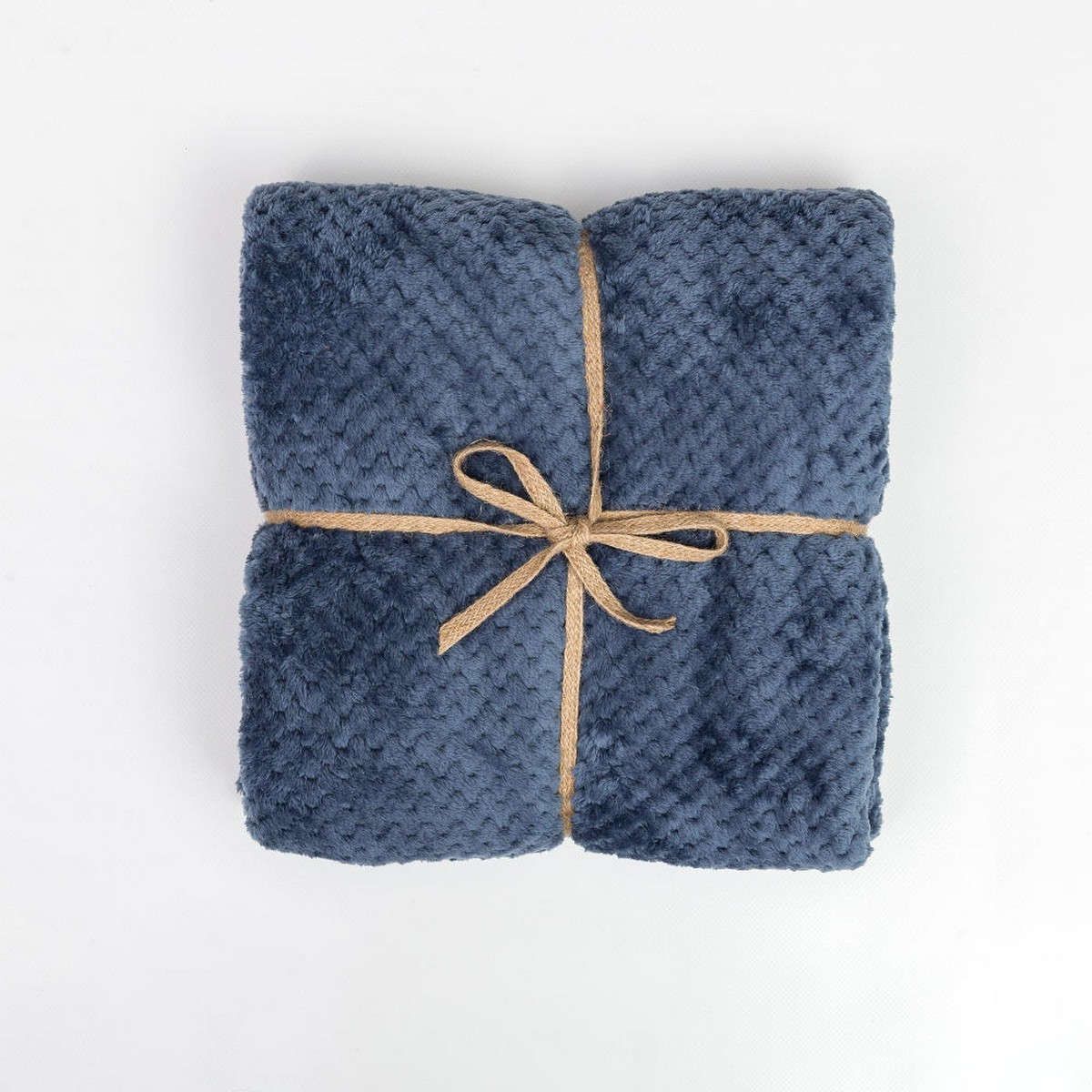 Κουβέρτα καναπέ ριχτάρι Prisma blue borea