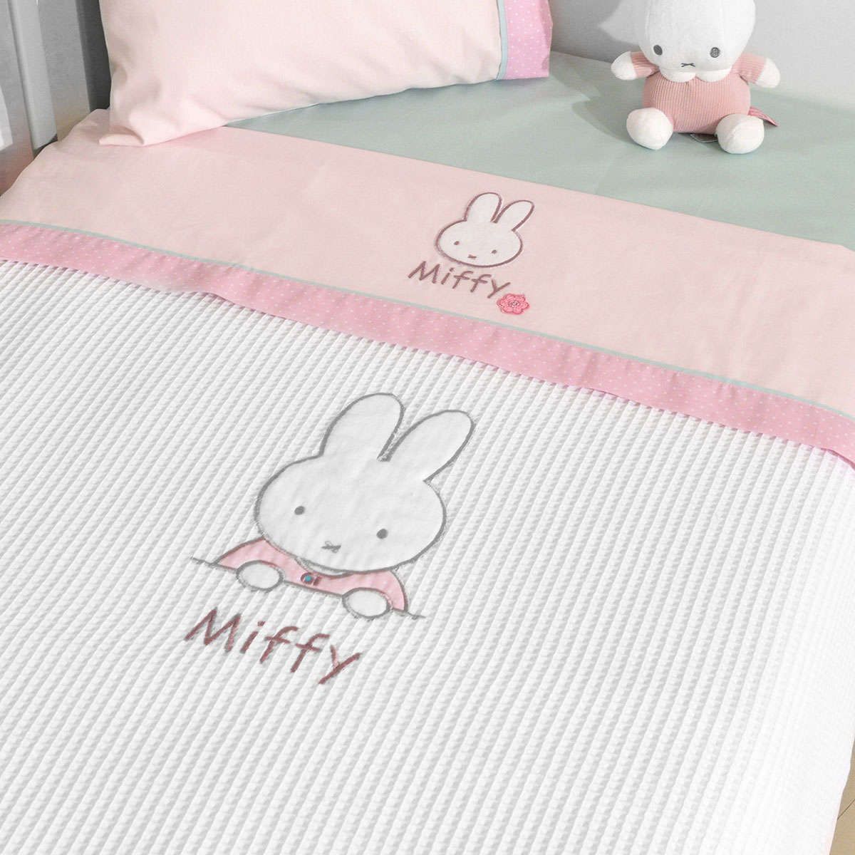 Κουβέρτα πικέ Miffy des.67 pink