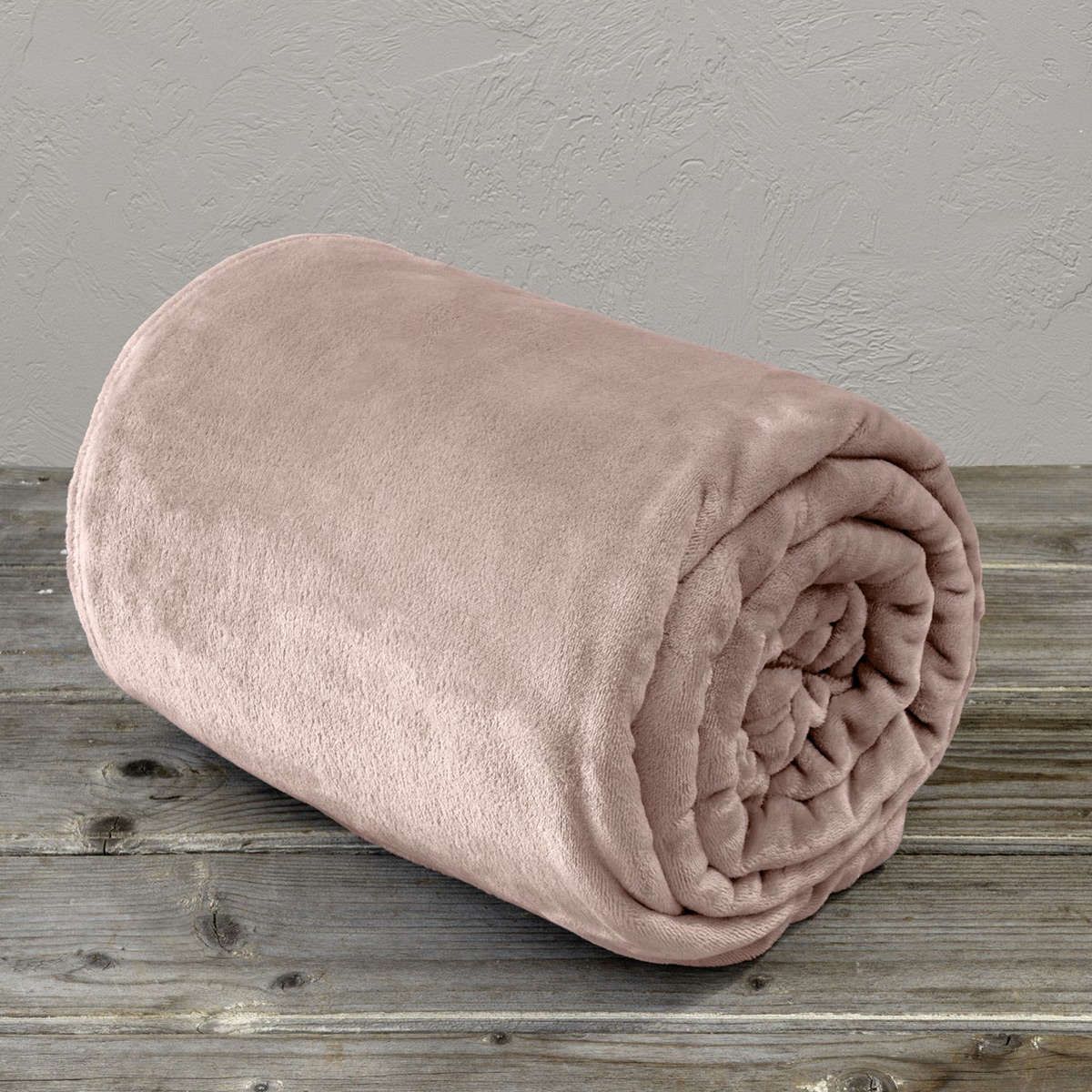 Κουβέρτα υπέρδιπλη Meleg light pink kocoon