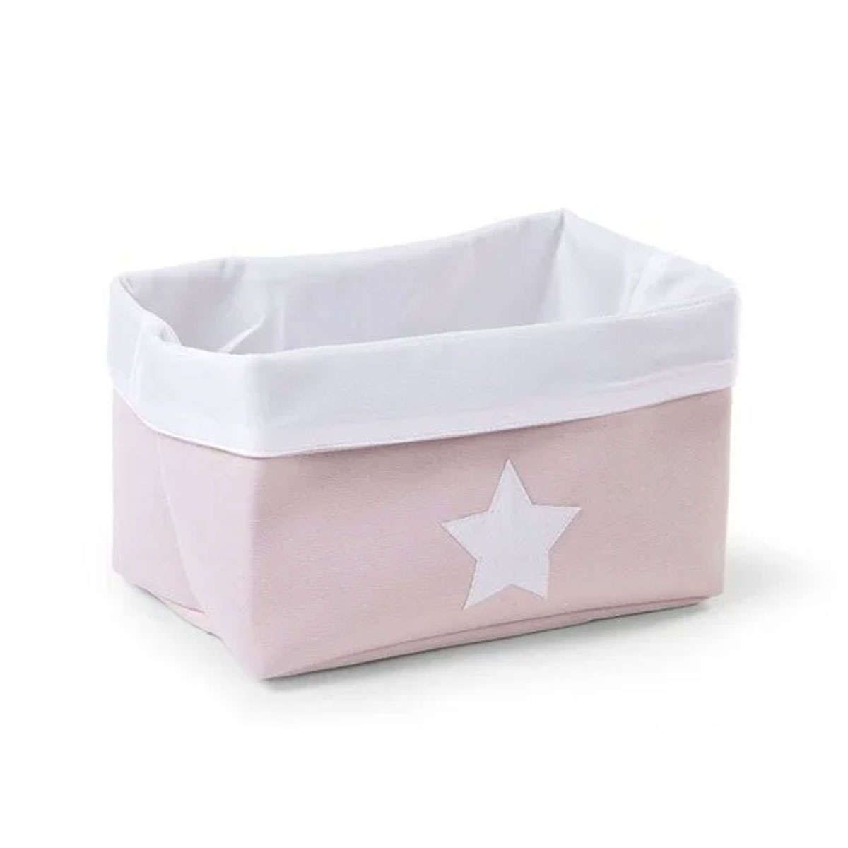 Κουτί αποθήκευσης καμβάς 32X20X20cm pink-white Childhome