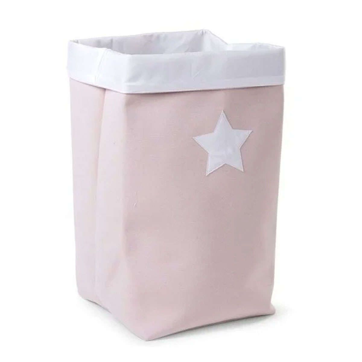 Κουτί αποθήκευσης καμβάς 32X32X60cm pink-white Childhome