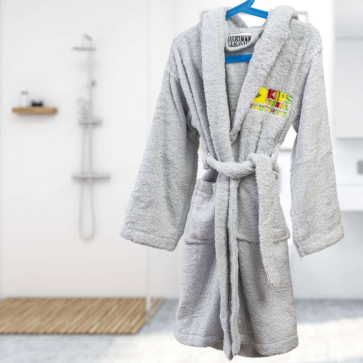 Παιδικό μπουρνούζι Art 3267 grey beauty home