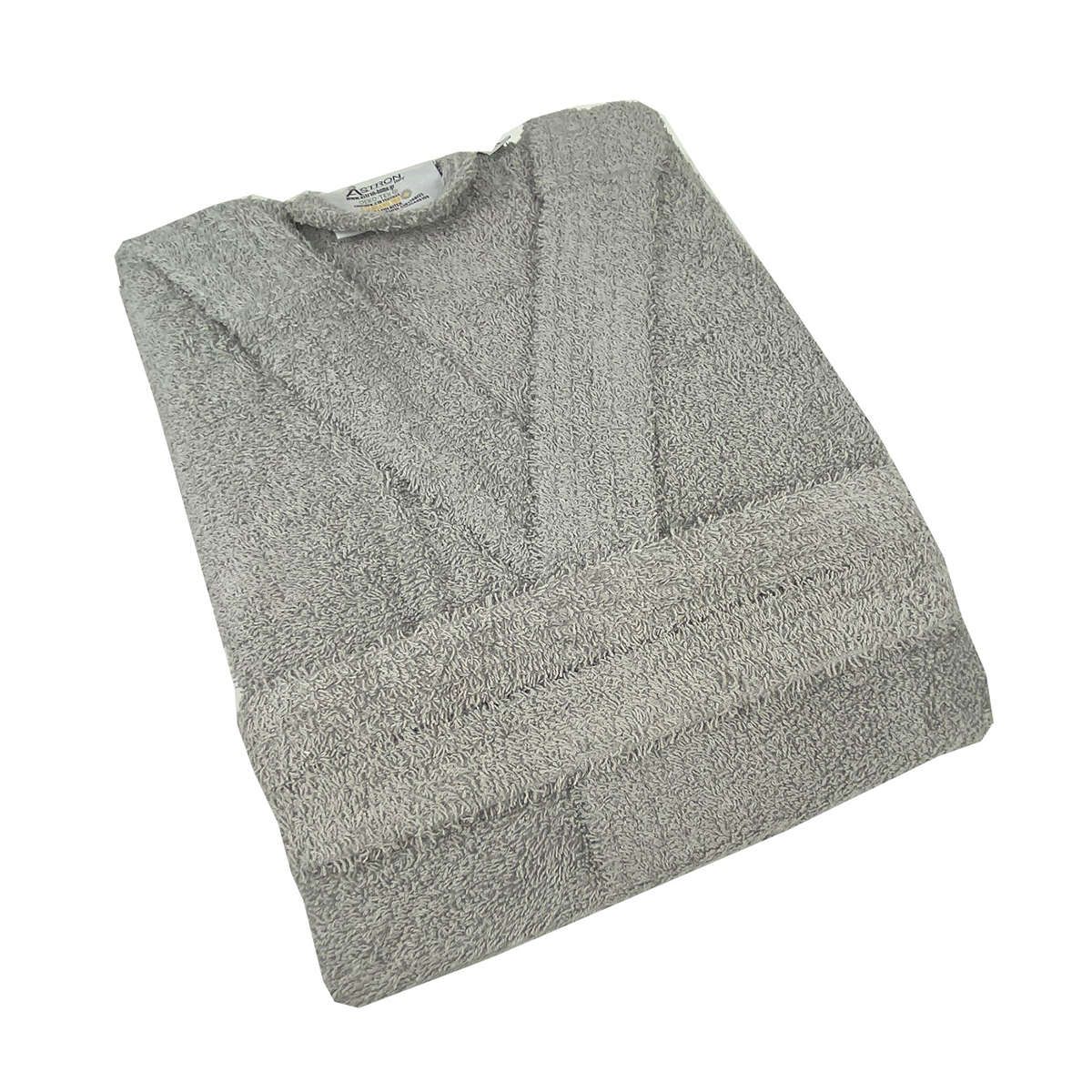 Μπουρνούζι με κουκούλα grey astron - Large