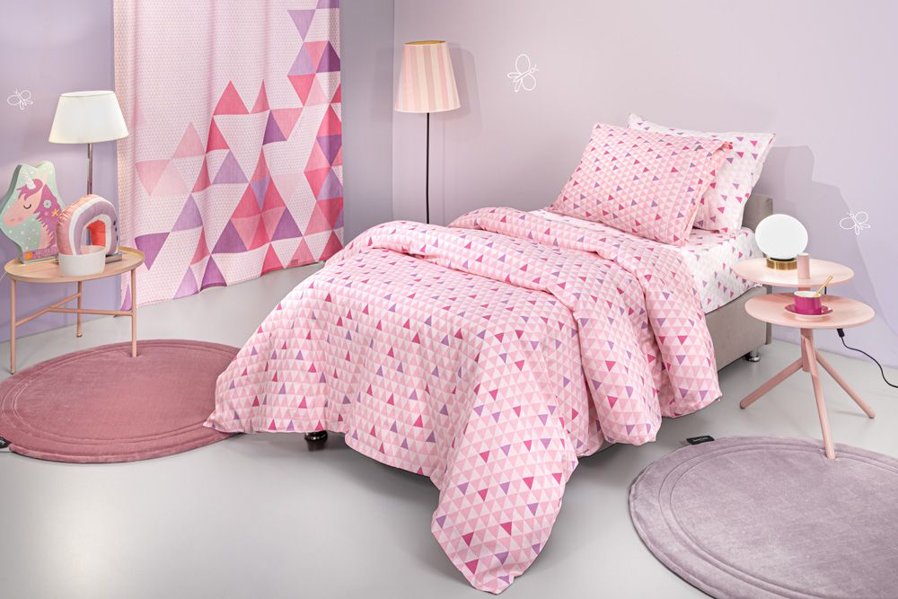 Παιδικά σεντόνια μονά με λάστιχο σετ Two 2 Twenty fuchsia guy laroche
