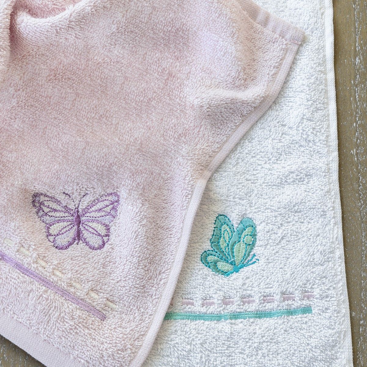 Παιδικές πετσέτες σετ 2 τμχ Butterflies nima