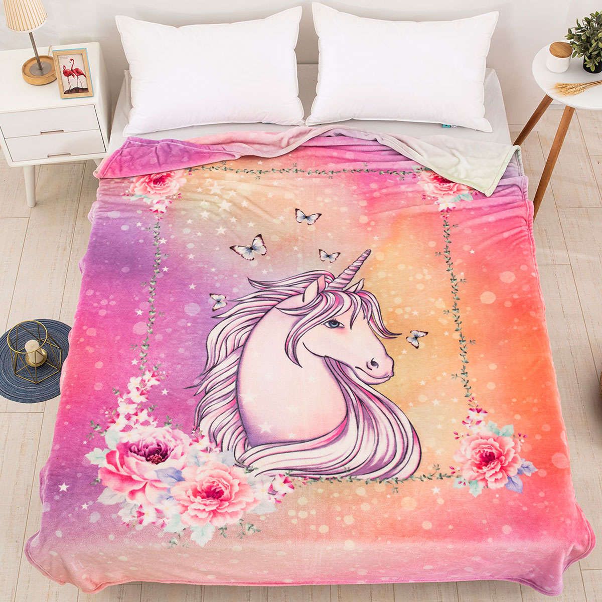Παιδική κουβέρτα fleece μονή Unicorn Art 6114 beauty home