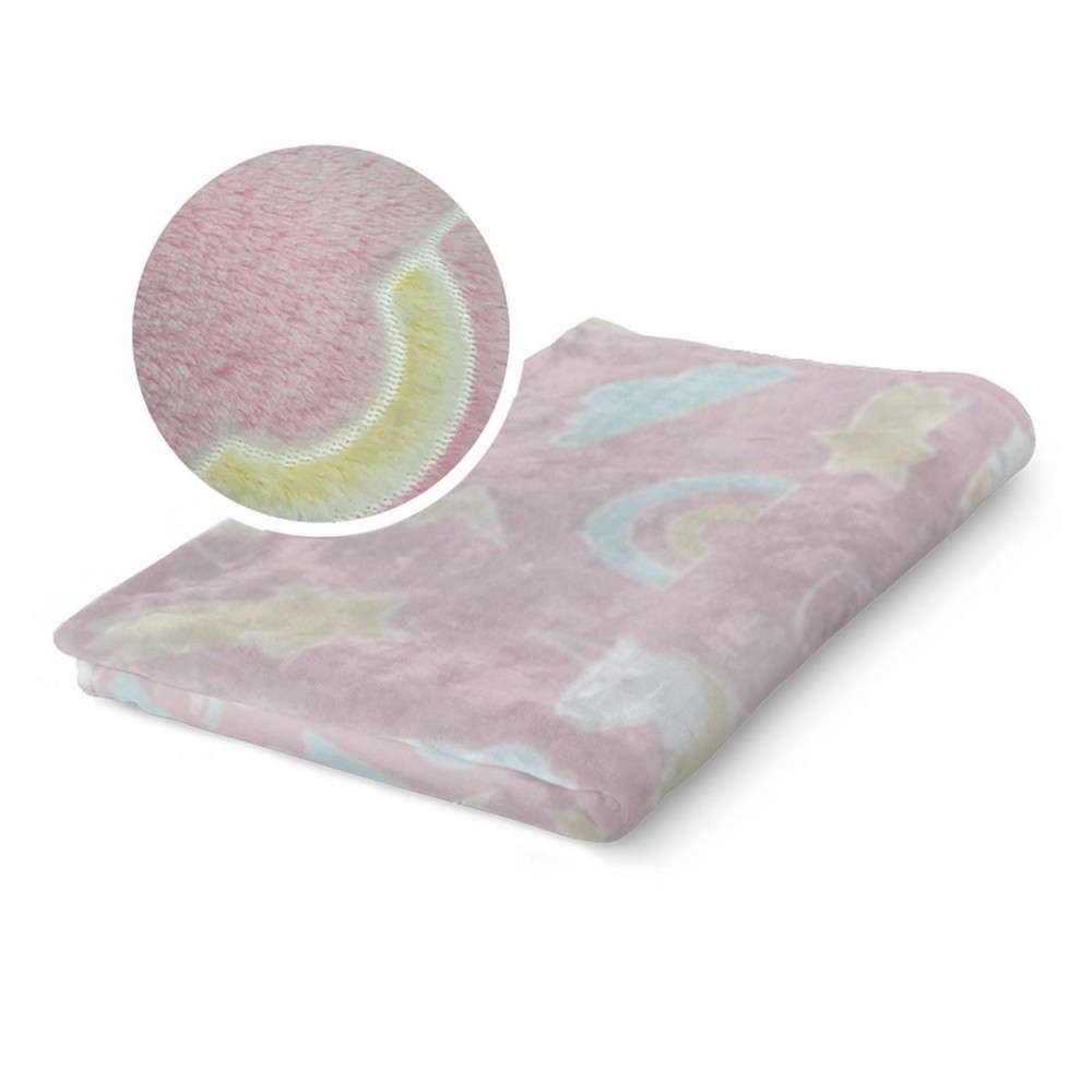 Παιδική κουβέρτα μονή Unicorn pink borea