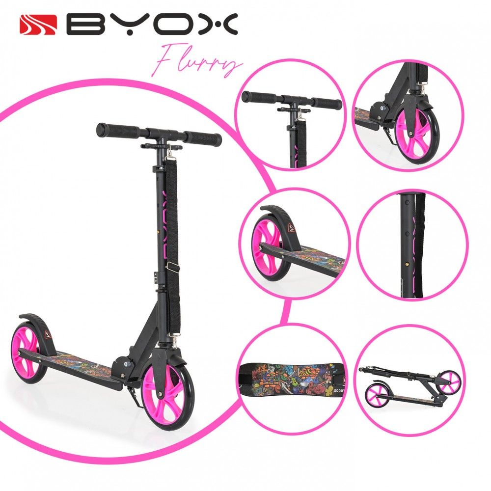 Πατίνι scooter Flurry pink byox