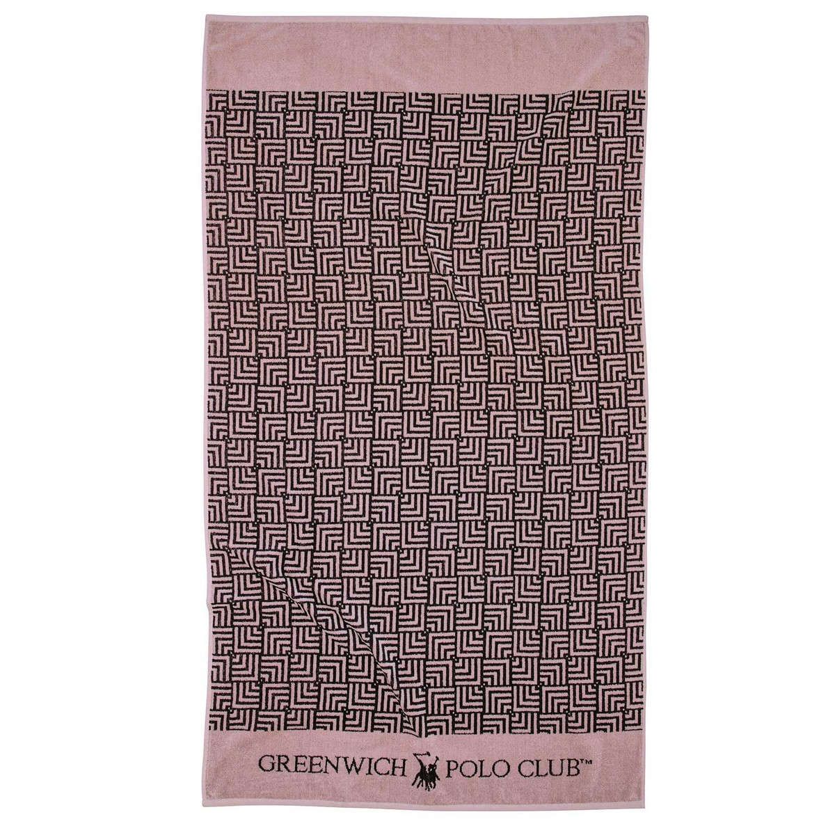 Πετσέτα θαλάσσης 3730 nude-black greenwich polo club