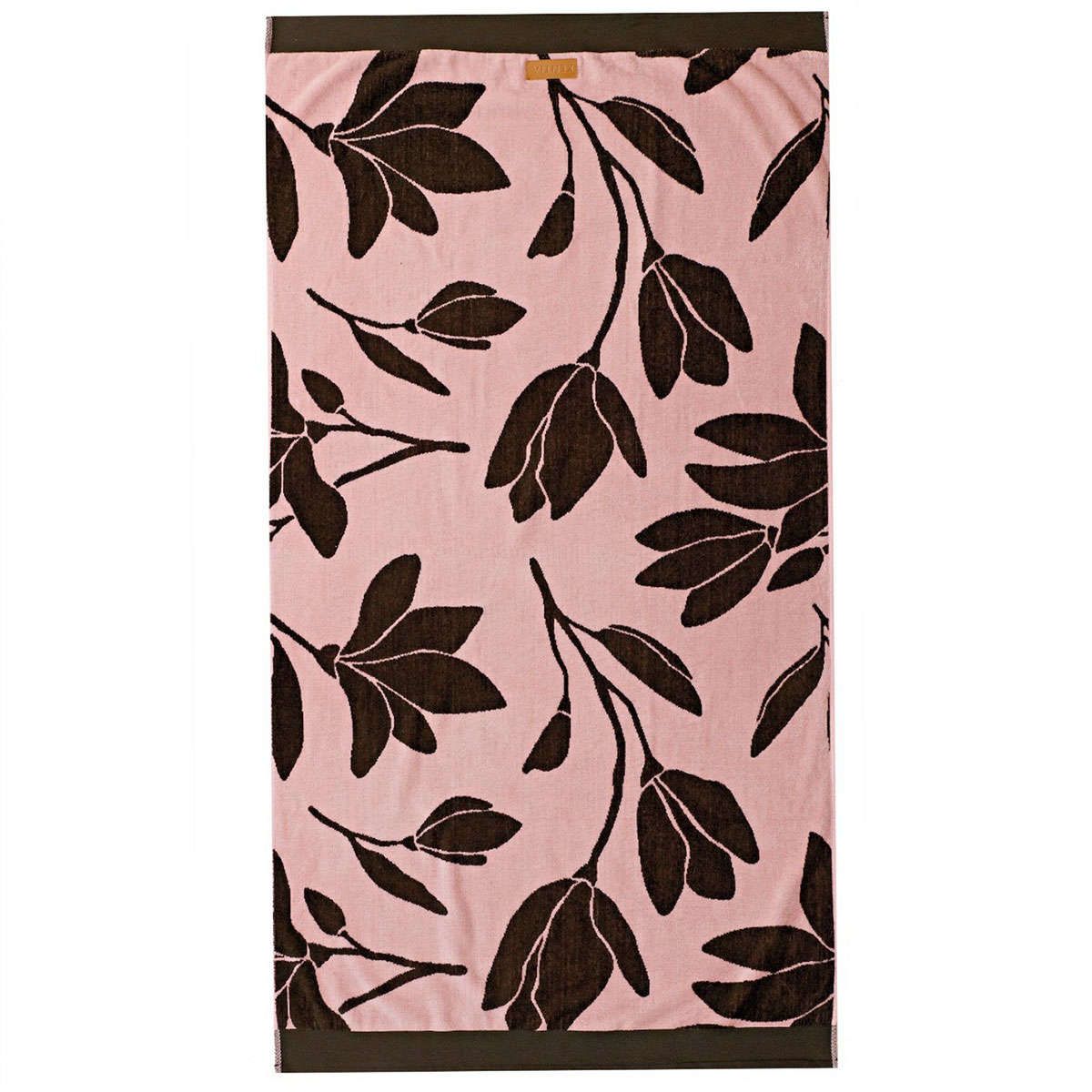 Πετσέτα θαλάσσης βελουτέ Loulou black-pink kentia