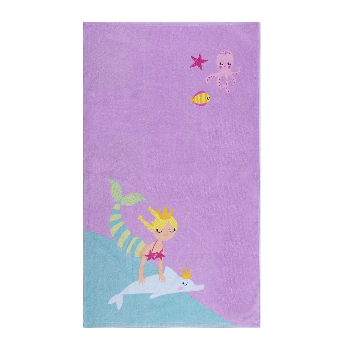 Πετσέτα θαλάσσης Mermaid Having Fun lilac nef nef