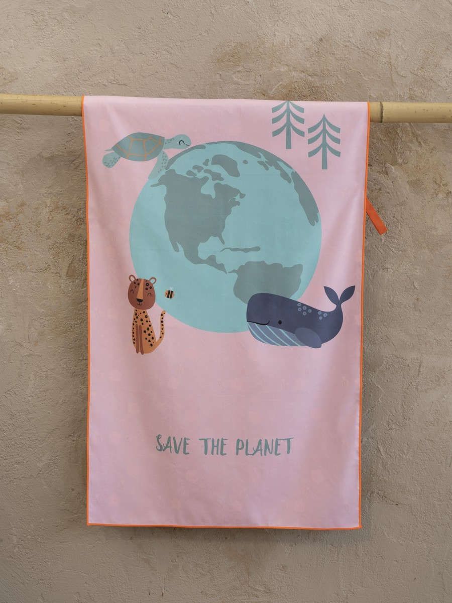 Πετσέτα θαλάσσης Save The Planet nima