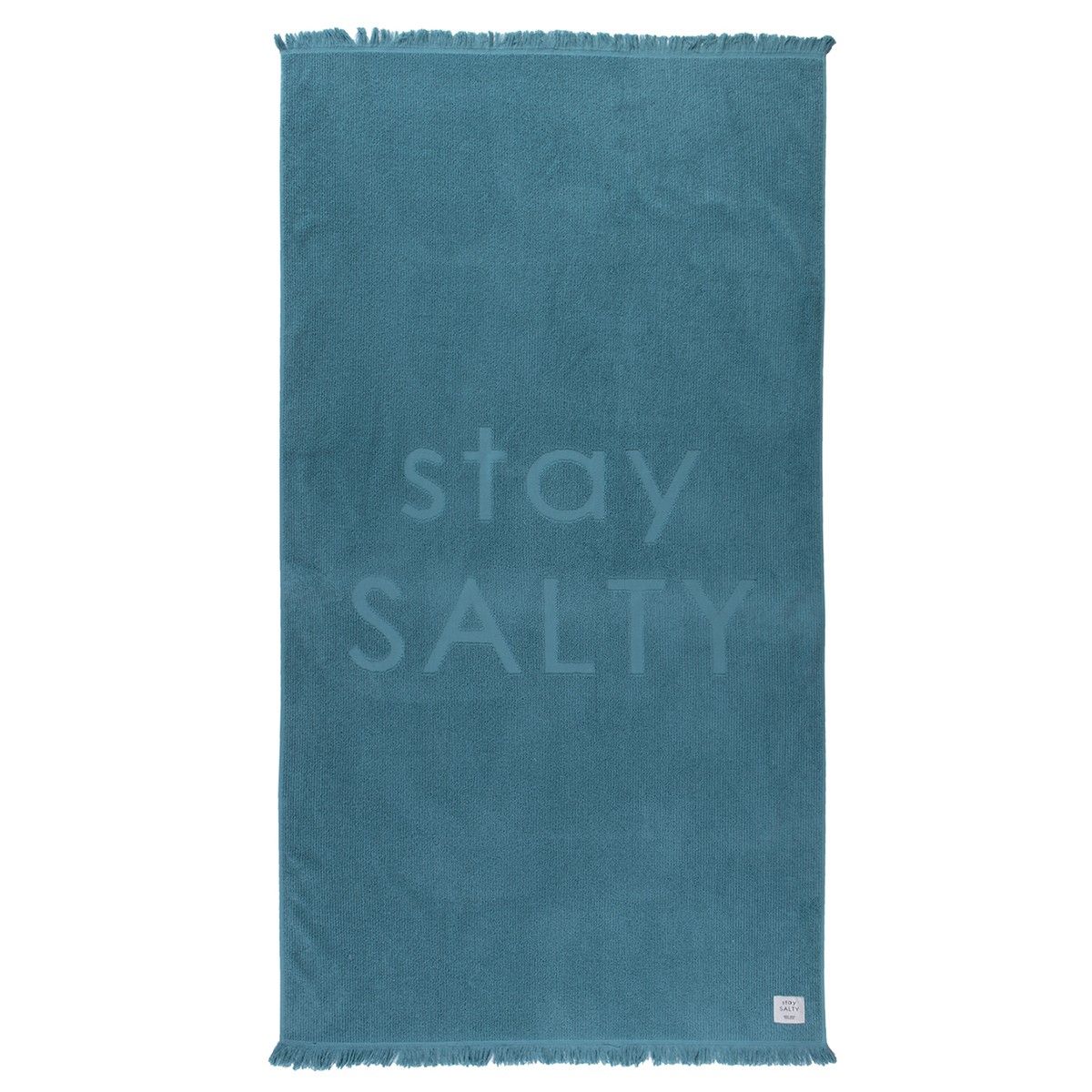 Πετσέτα θαλάσσης Stay Salty teal nef nef