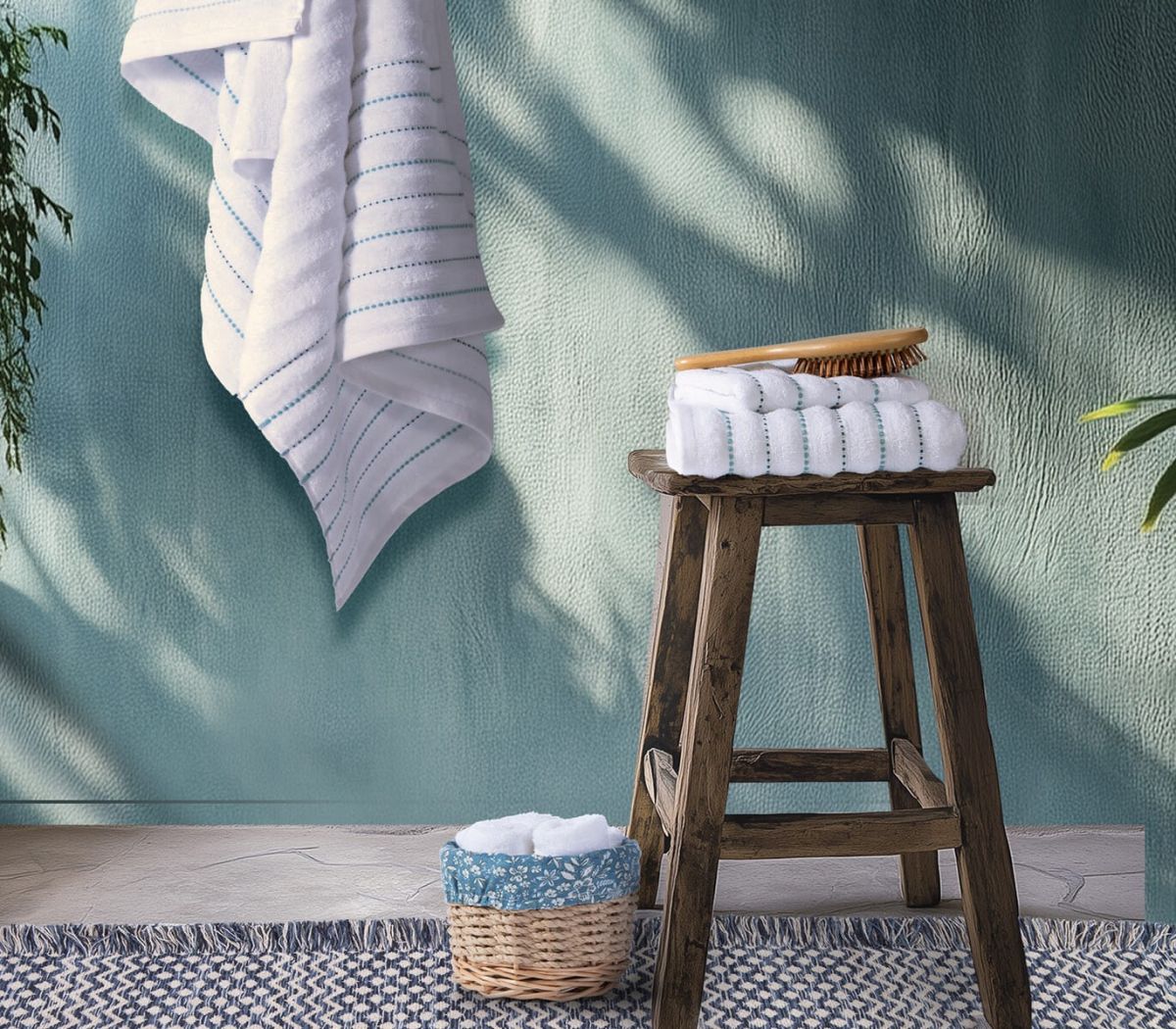 Πετσέτες μπάνιου σετ 3τμχ Sorento white nef nef homeware