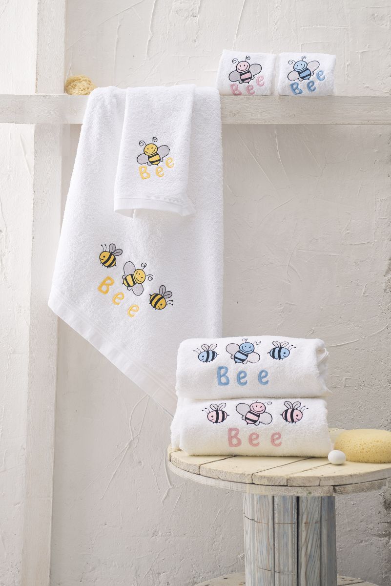 Παιδικές πετσέτες σετ 2τμχ Honey bee rythmos