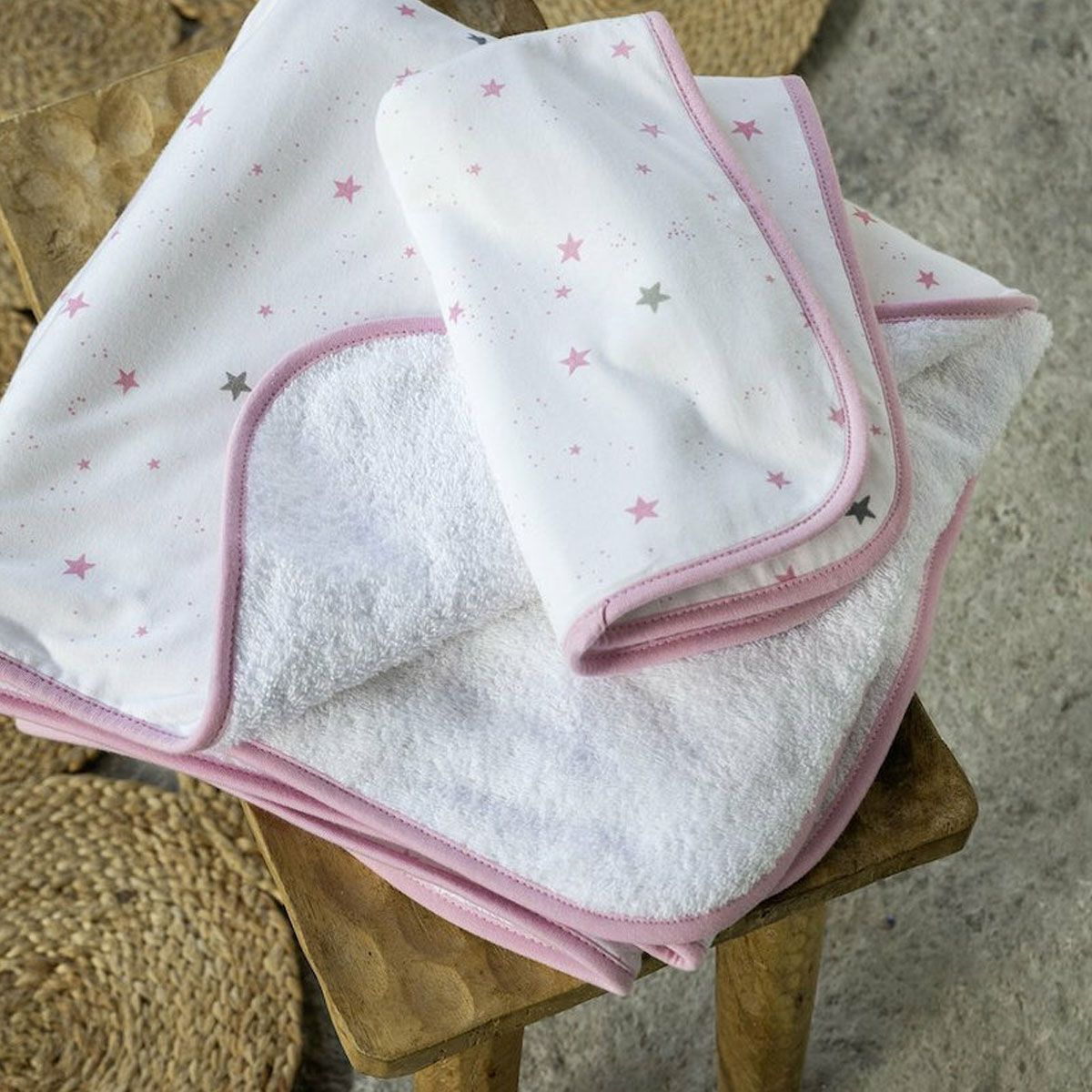 Πετσέτες σετ 2τμχ Nene pink  nima