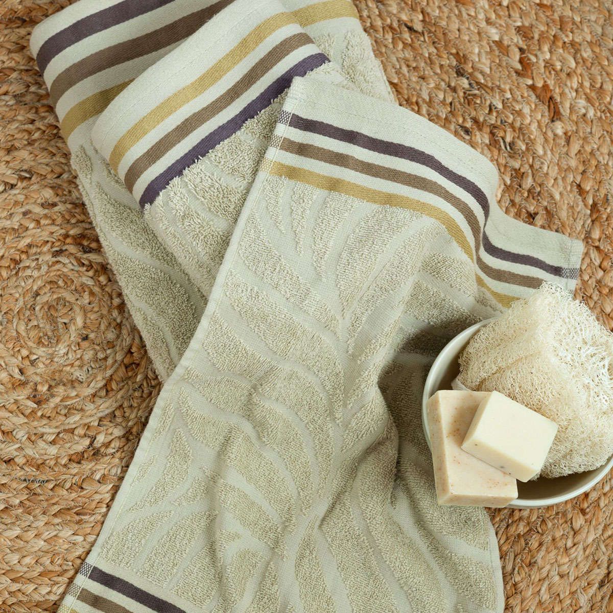 Πετσέτες σετ 3τμχ Nanea light khaki nima