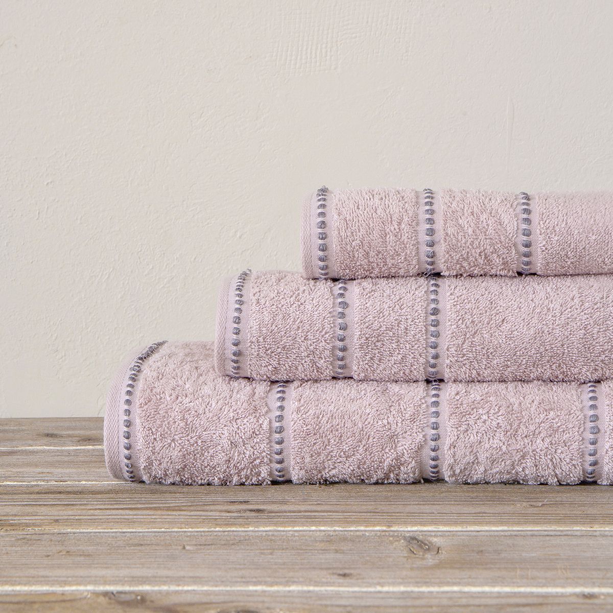 Πετσέτες σετ 3τμχ Prestige pink nima